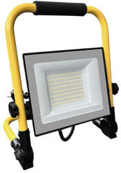 V-TAC Reflector LED portabil V-TAC 50W 4000K cu stand si cablu 3 m, IP65 (SKU-242186)