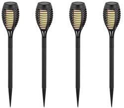 V-TAC Set 4 lampi solare de gradina V-TAC cu efect flacara 3 in 1, IP44 (SKU-8689)