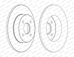 FERODO Disc frana FERODO PREMIER DDF1367C (DDF1367C)