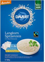 Davert Orez cu bob lung in punga de gatit 4x2 portii, eco - 500 g