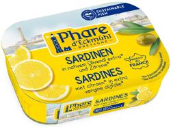 Phare Sardine in ulei bio de masline extravirgin si cu lamaie bio - 135 g