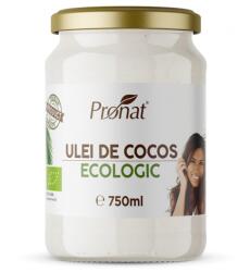 Pronat Glass Pack Ulei de cocos RBD Bio, 750 ML