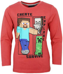  Minecraft Create Red gyerek hosszú ujjú póló, felső 12 év / 152 cm (85FKC68231A12) - eking