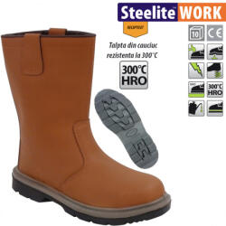 Portwest Cizme de protectie cu bombeu Portwest Steelite Rigger S1P HRO neimblanite (FW06)