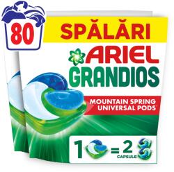 Ariel Grandios PODS® Mountain Spring kapszulás mosószer, 80 mosáshoz