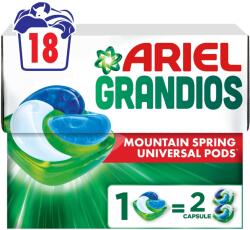 Ariel Grandios PODS® Mountain Spring kapszulás mosószer, 18 mosáshoz