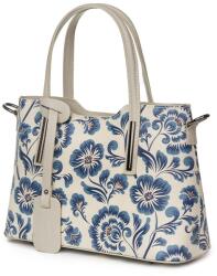 myOwn Geanta dama din piele cu model floral Mariella FF8 (mariellaff8)