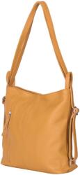 myOwn Geanta rucsac 2-in-1 din piele naturala Alesandra galbena (alesandragb)