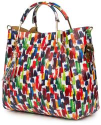 myOwn Geanta dama din piele naturala Fabiana cu model multicolor (fabianamc)