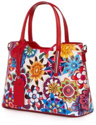 myOwn Geanta dama din piele cu model floral Mariella FF7 (mariellaff7)