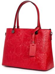 myOwn Geanta piele cu model floral Monica rosie (monicars)
