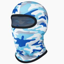 FIXATO Cagula Camuflaj FIXATO, Unisex, Protectie UV, Material elastic, respirabil, Marime universala, Ice White (cagula-camuflaj-ice-white)