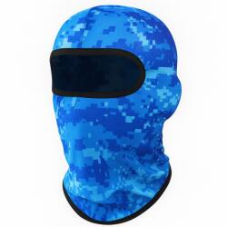 FIXATO Cagula Camuflaj FIXATO, Unisex, Protectie UV, Material elastic, respirabil, Marime universala, Pixel Blue (cagula-camuflaj-pixel-blue)