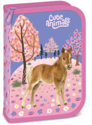 Ars Una töltött tolltartó kihajtható írószertartóval Cute Animals, Horse