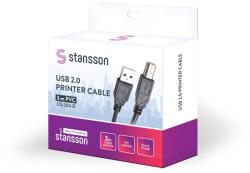 Stansson 3m USB 2.0 nyomtató kábel (CS-202-D) - officedepot