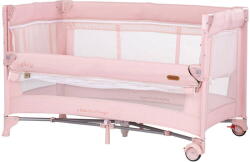 Chipolino Patut Pliabil Chipolino Glory cu Laterala Culisanta Pink Marshmallow (KOSIGL2504PM) - itgalaxy