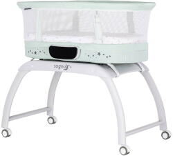 Chipolino Patut cu Leganare Chipolino Sogno 2 in 1 Cantar Integrat 0 - 6 Luni Verde Pastel (KOSSG02503PG)