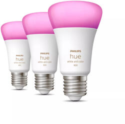 Philips Hue White and colour ambience A60 - E27-es okos fényforrás - 800 (3 darabos csomag) (SKL000388921)
