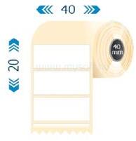 VALUE Tekercses THERMO címke 40x20mm 40/1500 Fehér (T0400002000-002) (T0400002000-002)