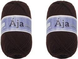 BELLATEX Ája NGM fonal szett, 2×50 g - 983 csokoládébarna