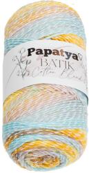 BELLATEX fonal Papatya Cotton Blend batik 100 g - 1001 fehér, rózsaszín, kék (13321)