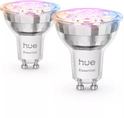 Philips Hue White and colour ambience Essential GU10 - intelligens spotlámpa - 345 lm - 4, 7 W - 2 darabos csomag (929004235702)