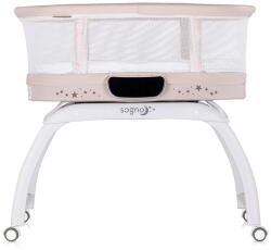 Chipolino Patut cu Leganare Chipolino Sogno 2 in 1 Cantar Integrat 0 - 6 Luni Macadamia (KOSSG02502MA)