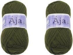 BELLATEX Ája NGM fonal szett, 2×50 g - 977 sötétzöld