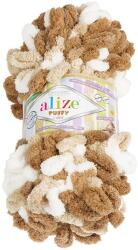 VLNIKA Bellatex fonal Puffy color 100 g - 6398 fehér, bézs, barna (13189)