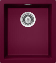 SCHOCK Schock Kaia N-100S Cristadur Berry konyhai mosogatótálca, gránit kompozit, bogyószín, 406 x 456 mm, munkalapra/munkalap alá/szintbe építés (KAIN100SBERR)
