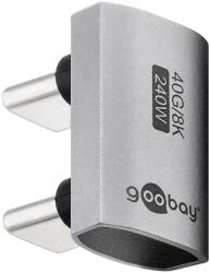 Goobay USB 4.0 Type C Toldó Ezüst 3cm 74446 (74446)