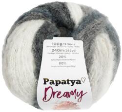 BELLATEX fonal Papatya Dreamy 100 g - 09 fehér, fekete, szürke (13334)