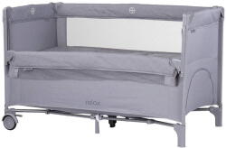 Chipolino Patut Pliabil Chipolino Relax cu Laterala Culisanta Cloud Linen (KOSIRE252CL)