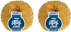 BELLATEX Ally cotton 50 g set, 2 db - 036 mustársárga (14059)