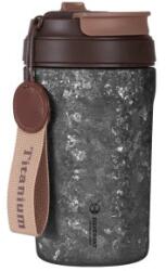 SilverAnt titán termosz bögre 400 ml - fekete
