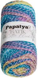 BELLATEX fonal Papatya Cotton Blend batik 100 g - 1010 fehér, lila, kék (13326)