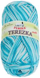 VLNIKA BELLATEX Terezka multi fonal, 50 g - 252 fehér, kék, türkizkék (12852)