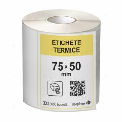 LabelLife Role etichete termice autoadezive 75x50 mm, adeziv deepfreeze, 3600 etichete rola (ER14R75X50EH)