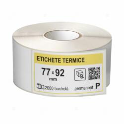 LabelLife Role etichete termice autoadezive 77x92 mm, 2000 etichete rola (ER13R77X92EH)