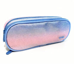 ECADA Penar etui cu 2 fermoare Ecada 78413, Degrade pastel cu efect stralucitor (78413) Penar