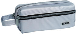 ECADA Penar etui cu 2 fermoare Ecada 78410, Argintiu metalizat (78410) Penar