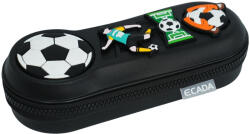 ECADA Penar etui cu 1 fermoar Ecada 78508, Motiv football cu elemente 3D (78508) Penar