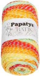 BELLATEX fonal Papatya Cotton Blend batik 100 g - 1004 fehér, sárga, zöld (13323)