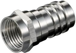 Goobay F Csatlakozó Ezüst 2cm 11861 (11861)