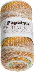 BELLATEX fonal Papatya Cotton Blend batik 100 g - 1011 fehér, barna, zöld (13327)