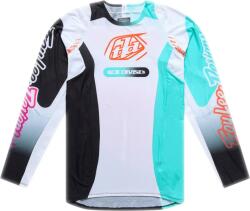Troy Lee Designs SE Pro mez - Sever fehér/türkiz TROY LEE DESIGNS Bicikli alkatrészek Kerékpáros ruházat Kerékpáros mezek