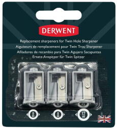 Derwent Rezerva ascutitoare electrica DERWENT Professional, pentru 2302332, 3 buc/ set, gri (DW-2302353) - forit