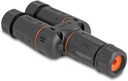 Delock Cable Connector Y-Adapter RJ45 female - 2 x RJ45 female Cat. 6 IP68 protecție împotriva prafului și a apei, pentru utilizare în exterior