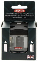 Derwent Ascutitoare electrica dubla DERWENT Professional, cu baterii, pentru birou, neagra (DW-2302332)