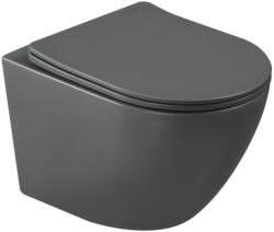 INVENA TAVRO WC csésze, soft-close ülőkével, szürke CE-71-007-Y (CE-71-007-Y)